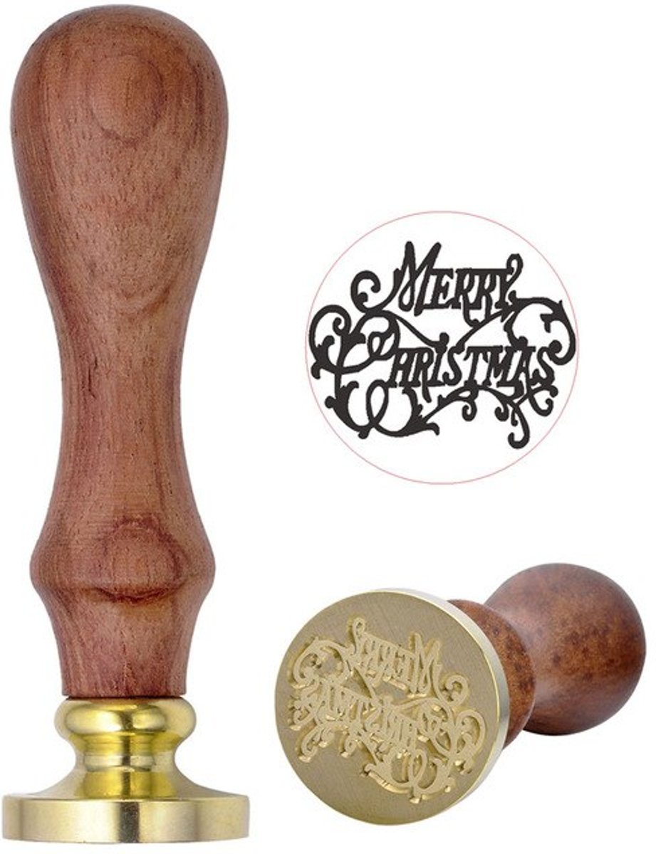 Houten Stempel met Merry Christmas | Wax Seal | Stempelen